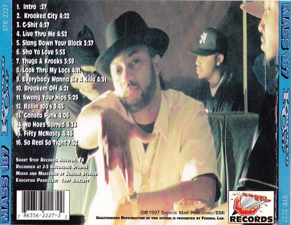 洋楽 Mass 187 Krooked City 1997 G-RAP Amazon.co.jp: G-RAPMASS 187 / Krooked City 1997 Kansas City